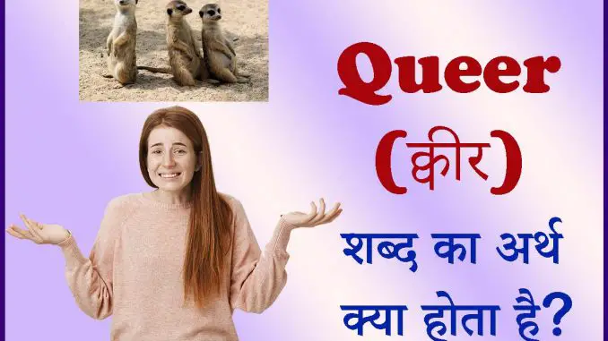 Queer meaning in hindi