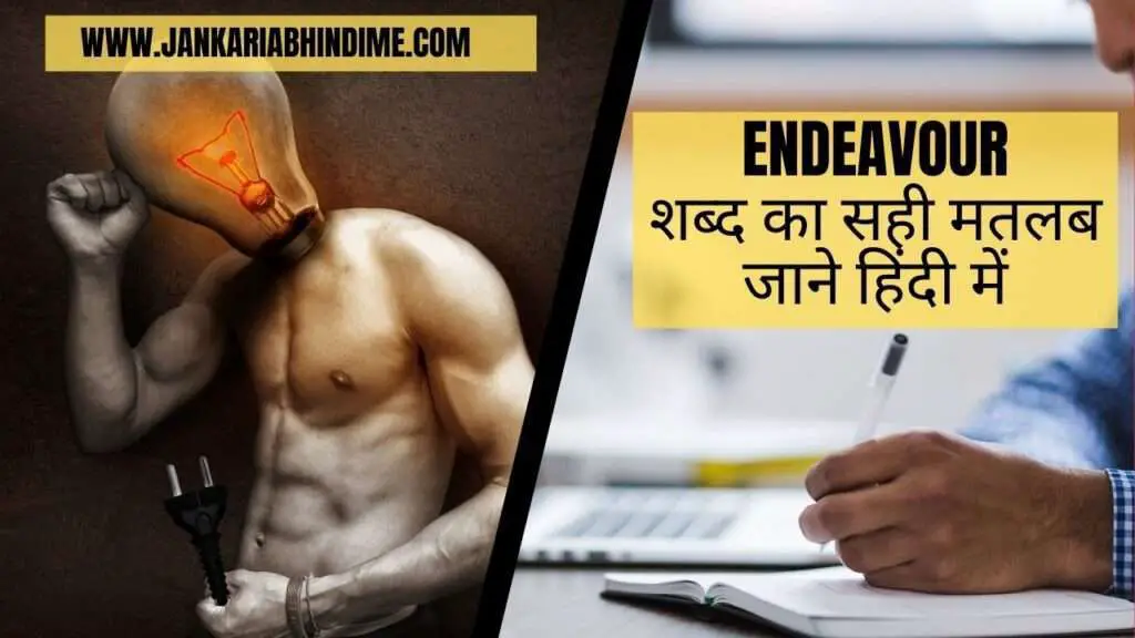 Endeavour meaning in Hindi
