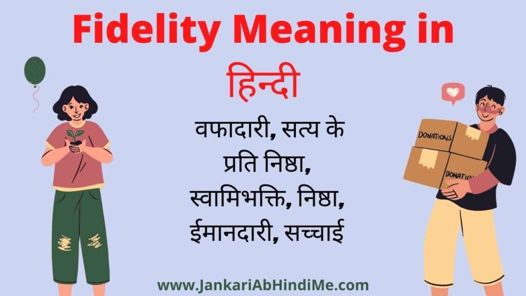 Fidelity Meaning in Hindi