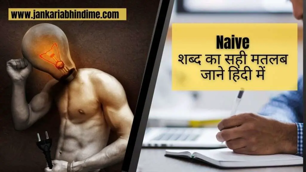 Naive Meaning in Hindi