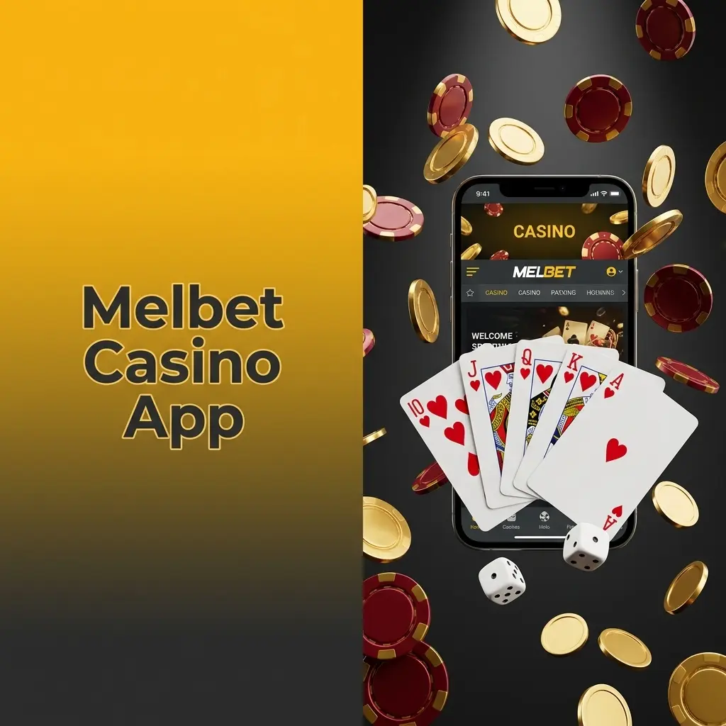 Melbet casino app home screen showing live casino tables, slots, and games from top developers like Evolution Gaming